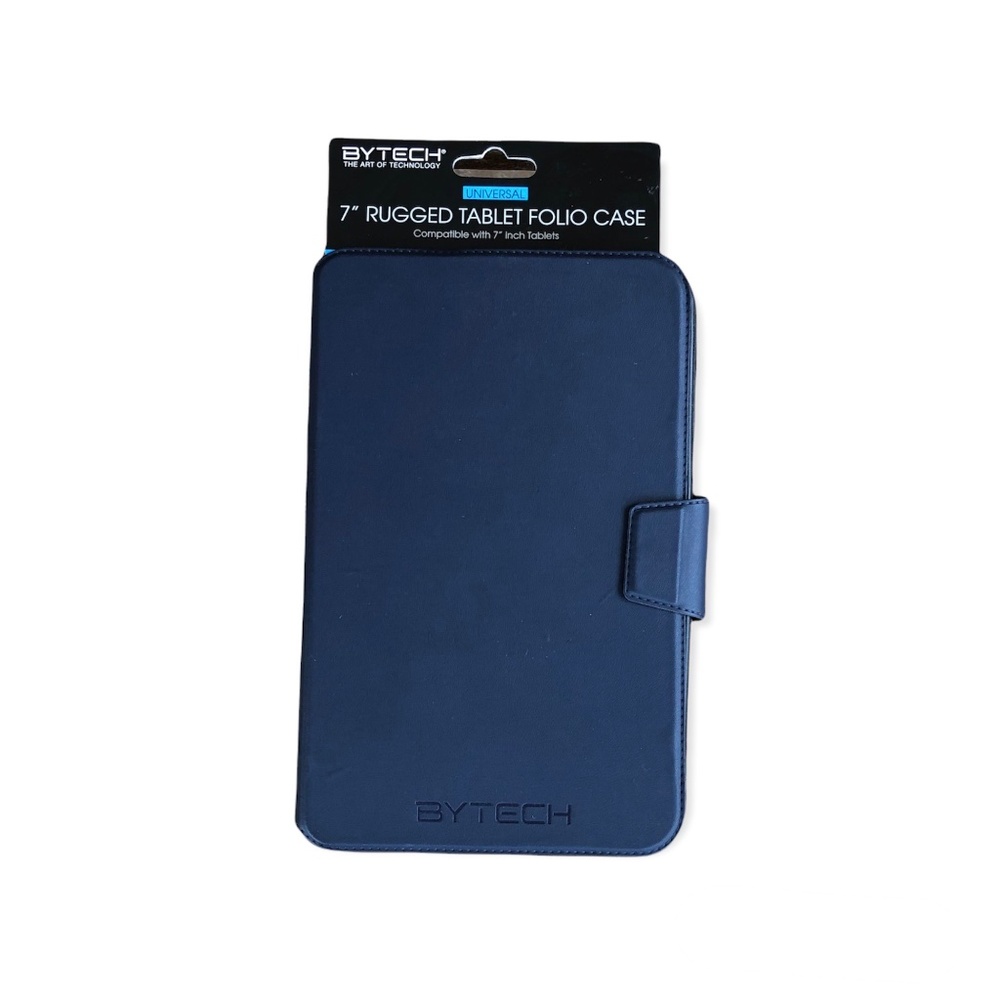 BYTECH 7 Inch Rugged Universal Tablet Folio Case (BY-TC-7F-100-NV) Navy NWT